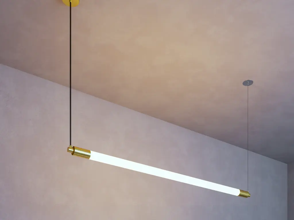 Tureis (Latón natural, sin barniz ni tratamiento, suele tener manchas naturales del material, 2200K (Extra cálida))