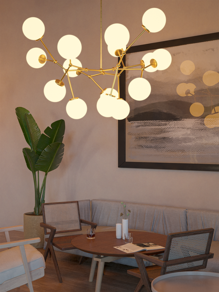 Molekula (Latón natural, sin barniz ni tratamiento, suele tener manchas naturales del material, Opal)